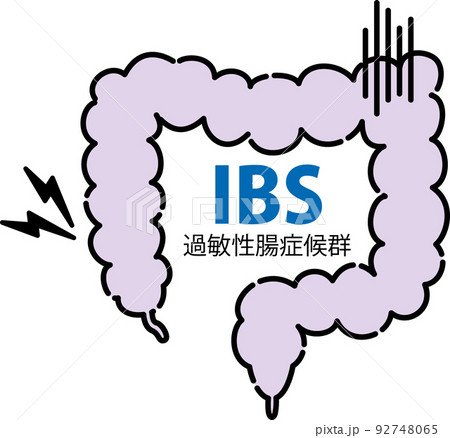 過敏性腸症候群のイラスト 92748065