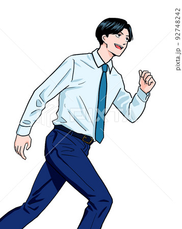 走るビジネスマン 走るビジネスマン 92748242