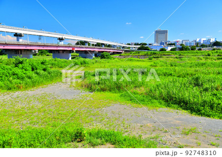 立日橋/多摩川付近より立川駅方面を望む(東京都立川市)【2022.7】 立日橋/多摩川付近より立川駅方面を望む(東京都立川市)【2022.7】 92748310
