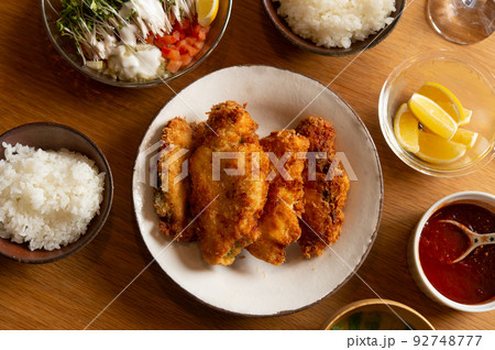 大葉チーズチキンカツの食卓 大葉チーズチキンカツの食卓 92748777