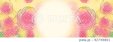 少女漫画キラキラ輝く星々とピンクの薔薇と花びらが舞うペン画ワイドサイズカラーイラスト 少女漫画キラキラ輝く星々とピンクの薔薇と花びらが舞うペン画ワイドサイズカラーイラスト 92749801