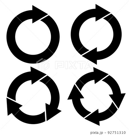 循環している矢印 92751310