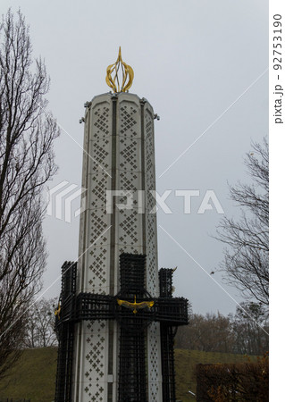 Fragment of the National Museum "Holodomor victims Memorial".  Kiev, Ukraine 92753190