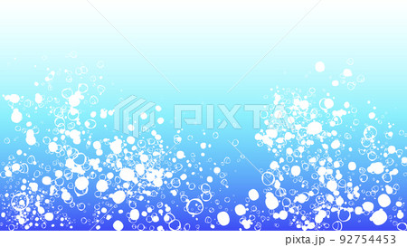 水中の泡のベクター素材 92754453