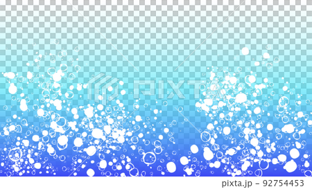 水中の泡のベクター素材 92754453