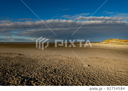 Amazing landscape at the Wadden Sea in St Peter Ording Germany 92754584