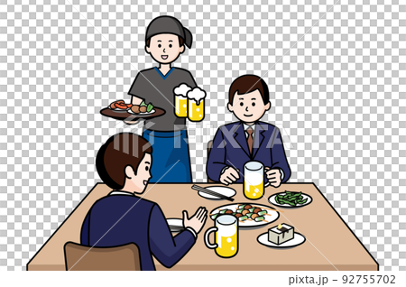 Izakaya male clerk and office worker Izakaya male clerk and office worker 92755702