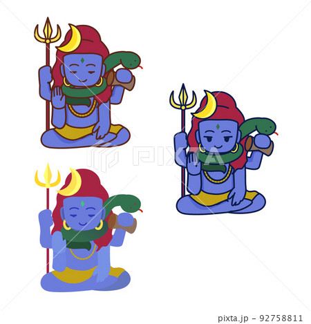 インドの神様　シヴァ神・ヒンドゥー教の神 92758811