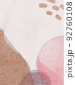 Earthy Boho hand painting watercolor wall art prints. Modern design backgrounds 92760108