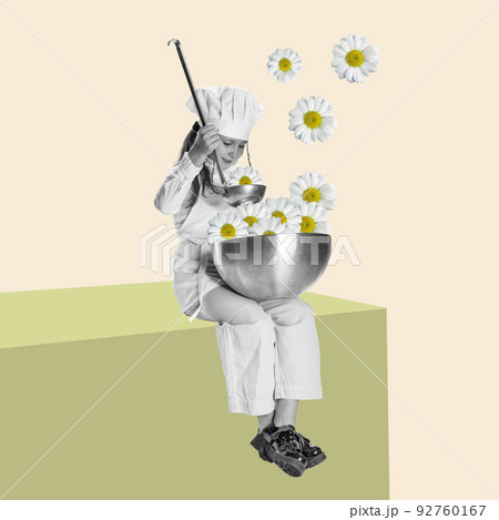 Contemporary art collage. Concept of vintage retro style, creativity, imagination, inspiration, artwork and ad. Surrealism Contemporary art collage. Concept of vintage retro style, creativity, imagination, inspiration, artwork and ad. Surrealism 92760167