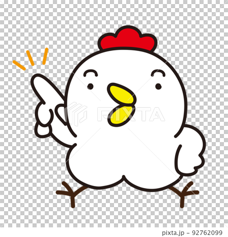 Loose chicken character illustration material Loose chicken character illustration material 92762099