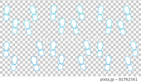 blue glowing footprints silhouette pattern blue glowing footprints silhouette pattern 92762561