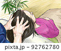 ヘッドスパを受けている女性 92762780