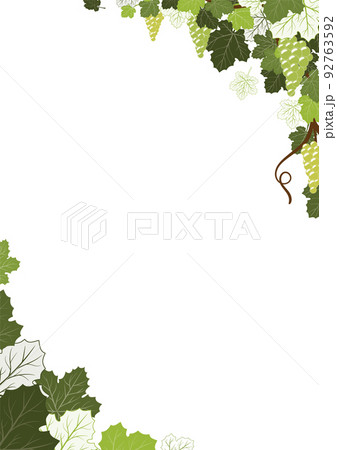 ぶどうのフレーム　A4サイズ 92763592