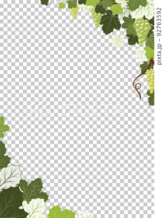 ぶどうのフレーム　A4サイズ 92763592