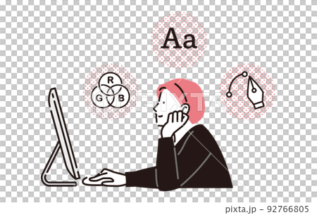 A creator woman who expands her thoughts 92766805