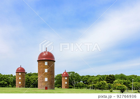 根室　明治公園のかわいいサイロ広場 92766936