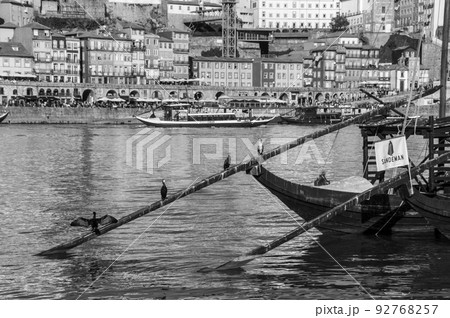 urban views of the city of Porto in Portugal on the banks of the Douro river 92768257