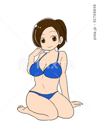 ビキニの女性のイラスト素材 [92768848] - PIXTA