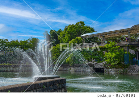 京都　琵琶湖疏水付近の川 92769191