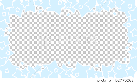 A frame full of light blue stars - Stock Illustration [92770263] - PIXTA