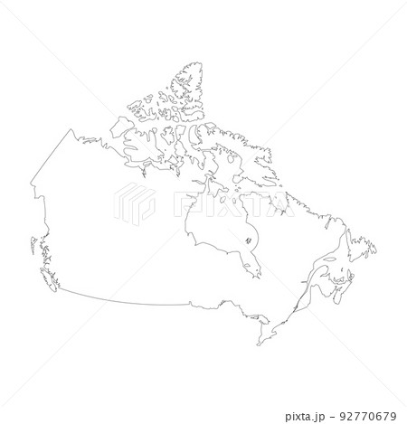 Canada vector country map outline 92770679