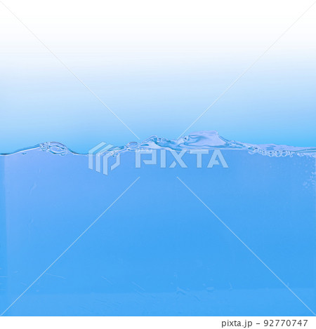 Fresh water surface with splash and air bubbles . 92770747