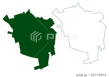 Santa Isabel municipality (Free and Sovereign State of Chihuahua, Mexico, United Mexican States) map vector illustration, scribble sketch Santa Isabel map 92770973