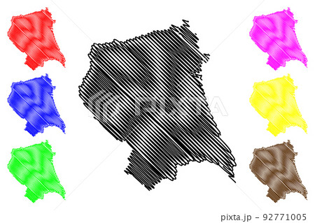 Quang Ngai Province map vector Quang Ngai Province map vector 92771005