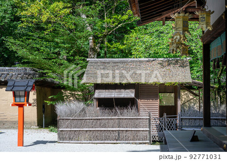 下鴨神社、摂社・河合神社、鴨長明の「方丈の庵」の初夏 下鴨神社、摂社・河合神社、鴨長明の「方丈の庵」の初夏 92771031