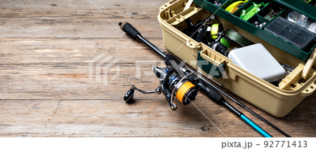 Fishing Rod and Tackle Box Fishing Rod and Tackle Box 92771413