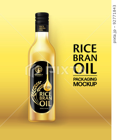 Rice bran oil. Vector illustration Rice bran oil. Vector illustration 92771843