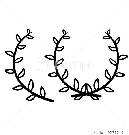 Branch of plant. Natural ornament. Branch of plant. Natural ornament. 92772144