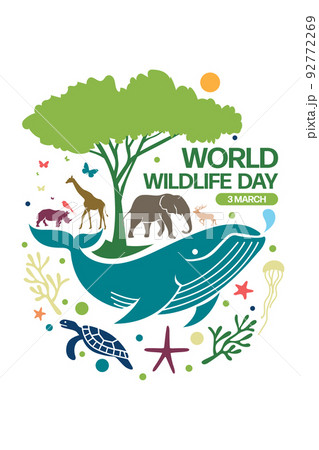 World Wildlife Day Logo design template, March 3 92772269