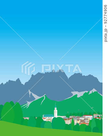コルティナ・ダンペッツォ cortina d'ampezzo ドロミーティ dolomiti 夏 コルティナ・ダンペッツォ cortina d'ampezzo ドロミーティ dolomiti 夏 92774906