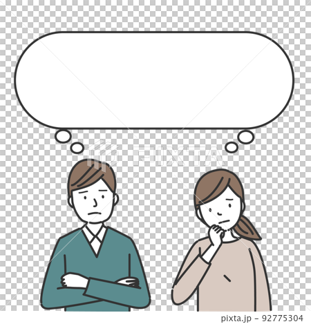 男人和女人思考 男人和女人思考 92775304