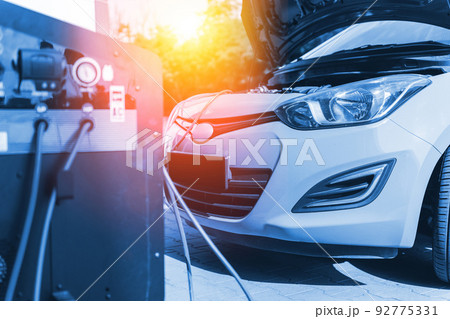 Car conditioning air ac repair service. Check automotive vehicle conditioning system and refill automobile ac compressor. Diagnostic auto car conditioner service. 92775331