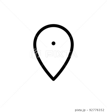 Illustration Vector Graphic of Pin Location Icon Illustration Vector Graphic of Pin Location Icon 92776352