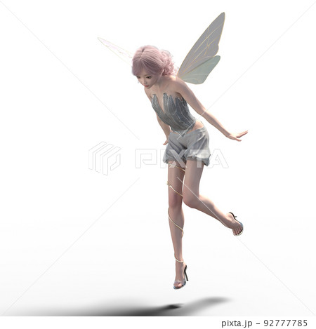 可愛い妖精 perming 3DCGイラスト素材 可愛い妖精 perming 3DCGイラスト素材 92777785