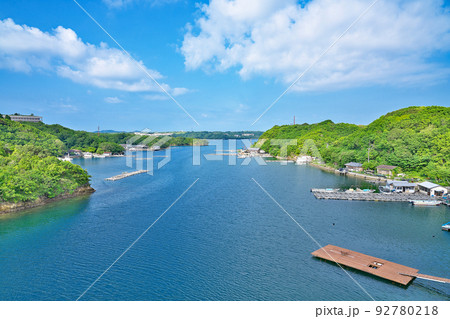 【賢島大橋より英虞湾の風景】 三重県志摩市阿児町神明 92780218