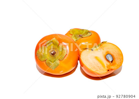 柿　かき　カキ　秋の味覚　秋の果物　果物　果実　柿の写真 92780904