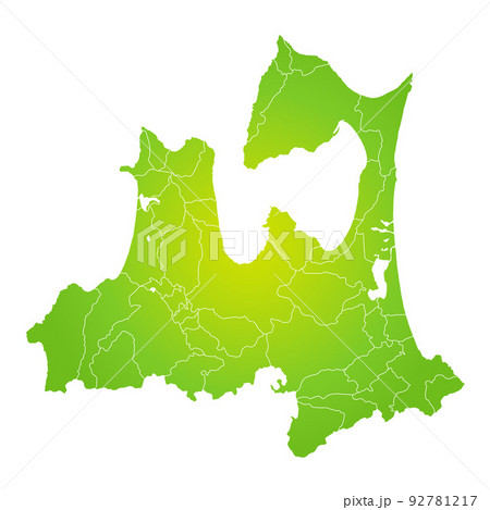 青森県と市町村地図
