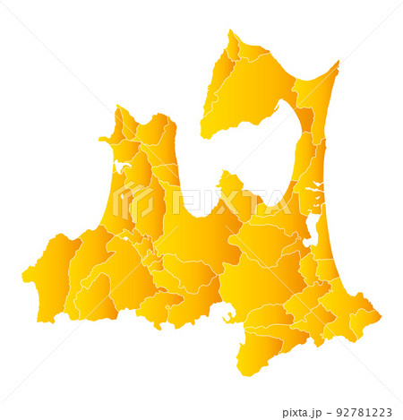 青森県と市町村地図