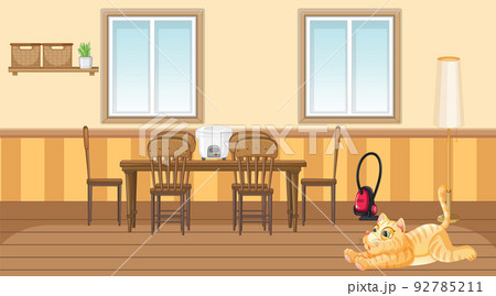 Set of different domestic animals in kitchen Set of different domestic animals in kitchen 92785211