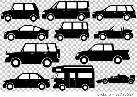 land transport clipart black and white car