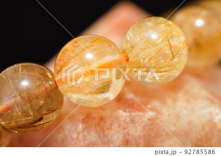 レッドルチルクォーツ サンストーン パワーストーン レッドルチルクォーツ サンストーン パワーストーン 92785586