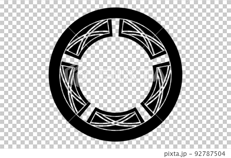 日本の家紋欄干丸 92787504