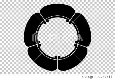 日本の家紋五瓜 日本の家紋五瓜 92787511