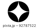 日本の家紋七宝 92787522