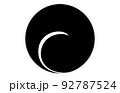 日本の家紋左一つ巴 92787524